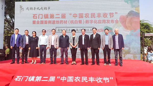 石門(mén)鎮(zhèn)舉辦第二屆“中國(guó)農(nóng)民豐收節(jié)”暨道地藥材（杭白菊）數(shù)字化應(yīng)用
